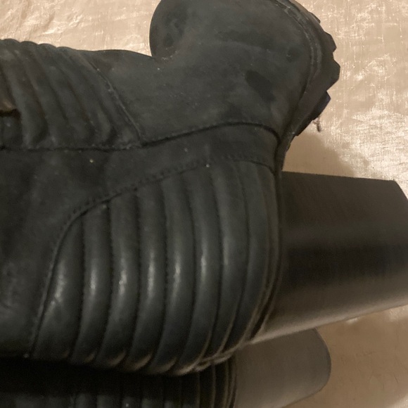 Sam Edelman Fowler Black Leather Quilted Moto Boot - Picture 6 of 7